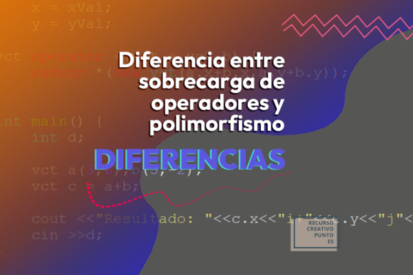 Diferencia entre sobrecarga de operadores y polimorfismo